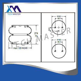 Molla pneumatica di Covoluted dei pezzi di ricambio del camion doppia W01-358-6910 per il rimorchio di Hendrickson