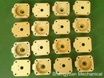 Alloggio giallo dorato lavorante di Powdercoat dell'alluminio 5083 del convertito di precisione fredda di CNC