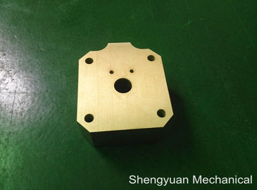 Alloggio giallo dorato lavorante di Powdercoat dell'alluminio 5083 del convertito di precisione fredda di CNC