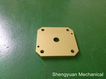 Precisione fredda di CNC del convertito dell'alluminio 5083 che lavora la copertura a macchina gialla dorata di Powdercoat