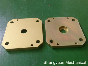 Precisione fredda di CNC del convertito dell'alluminio 5083 che lavora la copertura a macchina gialla dorata di Powdercoat