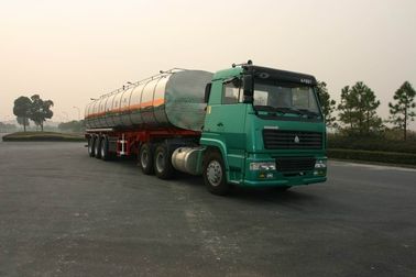 Alluminio chimico dell'acciaio del semirimorchio di 42000 di litro assi liquidi dell'autocisterna 3