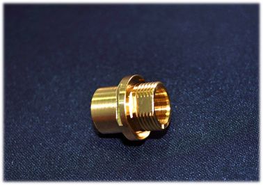 Parti girate non standard del rame placcato dell'oro, pezzo meccanico di CNC